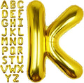 40Inch Gold Letter K Balloon Foil Helium Letter Balloons A-Z Giant Large Mylar Big Party Balloon for Birthday Party Decorations