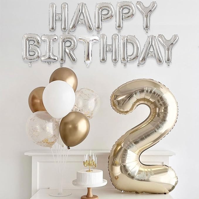 2 Set 52Pcs Silver Alphabet A-Z Letter Balloons 16in Balloon Foil Letter Decorations Party Decor Silver Letter Balloons Alphabet A-Z Party Supplies