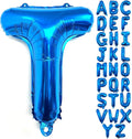 Lovoir 40 Inch Large Blue Letter T Balloons Big Size Jumbo Mylar Foil Helium Balloon for Birthday Party Celebration Decorations Alphabet Blue T