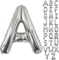 KALOR 40 Inch Silver Letter A Balloons Jumbo Foil Mylar Helium Big Balloons for Birthday Party Anniversary Baby Shower Supplies