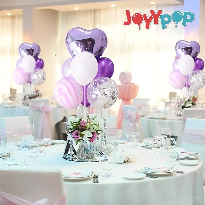 JOYYPOP 12 Sets Balloon Stand Kit For Table, Balloon Sticks with Base Birthday Graduation Party Decorations Wedding