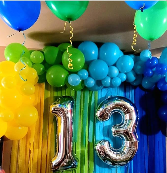 Silver Number 1 Balloon,40 Inch Large Number Foil Mylar Balloons for 1st Girl Boy Birthday Party Celebration Decoration Supplies, Big Digital Balloons for Wedding Anniversary Events Decor