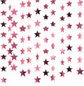 Patelai Glitter Star Garland Banner 2026 Graduation Decor 130 Feet Star Hanging Banner Twinkle Backdrop for Party Birthday Classroom Wedding Supplies(Rose Pink)