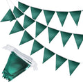 PATIKIL Pennant Banner Flags 33 Ft, 36 Pcs Colorful Triangle Banners Party Banner Bunting Garland String for Graduation Birthday Wedding Outdoor Decoration, Glitters Green