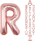 Letter Balloons 40Inch Large Giant big Foil Mylar Rose Gold Balloons R for Birthday Party Decorations
