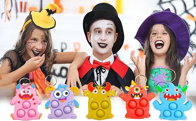 25 Packs Classroom Students Bulk Mini Pop Monster, Graduation Holiday Party Favors