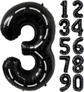 40 Inch Race Car Black Number Balloons Race Car Birthday Party Balloons Large Black Number 3 Balloons Boys 3rd Birthday Party Race Car Theme Party Decorations Supplies（Digital 3）