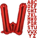 Lovoir 40 Inch Large Red Letter W Balloons Big Size Jumbo Mylar Foil Helium Balloon for Birthday Party Celebration Decorations Alphabet Red W