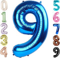 40 Inch Dark Blue Numbers 9 Balloon, Balloons Decorations for 9 19 90 Birthday Party, Engagement, Wedding, Graduations, Photo Shoot Supplies