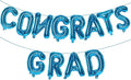 KALOR 16 Inch Dark Blue Congrats Grad Banner Balloons, Dark Blue Congrats Grad Letters Sign, Graduation Decorations 2026 for Graduation Party Decorations 2026