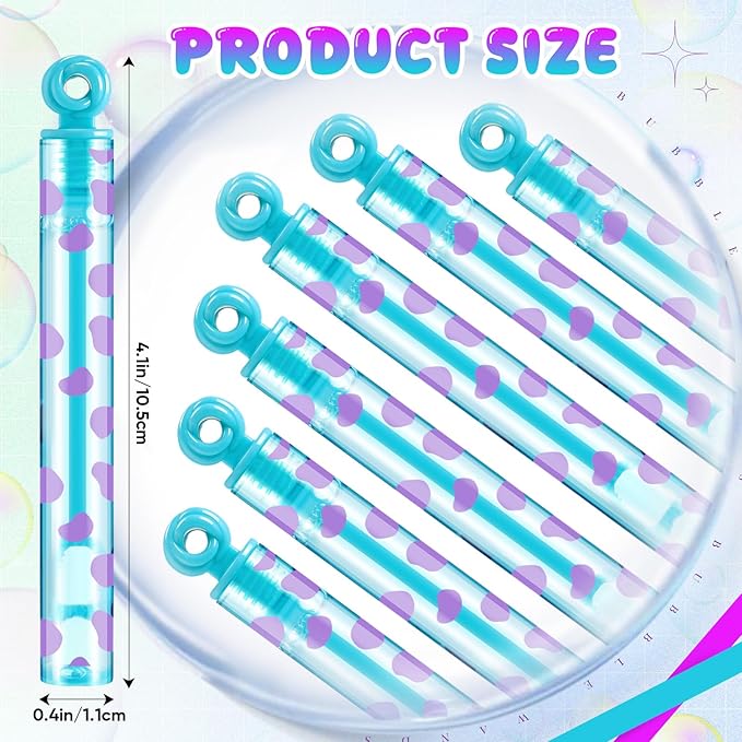 32 Pcs Monster Themed Bubble Wands Cartoon Bubbles Party Favors for Adult Summer Activity Birthday Party Goodie Bag Stuffers Gifts Wedding Supplies