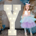 3FT Marquee Light Up Letters, Large Marquee Letters, Pre-cut Foam Board Letter Y for Engagement Wedding Decorations Birthday Party Backdrop Decor, Balloon Arch Kit