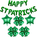 Green Four Leaf Balloons Foil St. Patrick's Day Balloons Star Balloon for Spring Birthday Decorations Four-leaf Ballons St. Patrick's Day Decorations Party Supplies Arch Kits Party Balloon Sets 20pcs