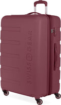 SwissGear 7366 Signature Hardside Expandable Luggage with Spinner Wheels, TSA Lock, Merlot, Checked-Large 27-Inch