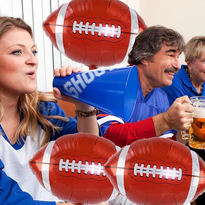 Rugby Balloons Football Foil Balloons for Football Themed Party Birthday Party Supplies Decorations Sports Theme Party Favors Decorations Sports Ballons Arch Kits Party Balloon Sets 3pcs