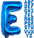 Lovoir 40 Inch Large Blue Letter E Balloons Big Size Jumbo Mylar Foil Helium Balloon for Birthday Party Celebration Decorations Alphabet Blue E