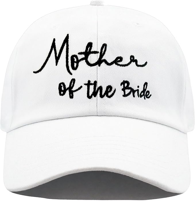 Adjustable Embroidered Hat for Bridal Shower Wedding Engagement Anniversary Honeymoon Newlyweds Couples Gifts