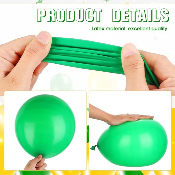 Sratte 120 Pcs Juneteenth Day Balloons Jamaica Latex Balloons Bulk 12 Inch Black Yellow Green Decor for Black History Month Independence Freedom Day Decorations Birthday Party Favors