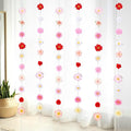 6 Pack 47.24 ft Flower Garland Hanging Decorations Floating Flowers Backdrop Wildflower Garland Artificial Fake Floral Vines Bead Chain Floral Party Decor Halloween Fall Birthday Wall