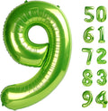 Light Green 9 Balloon, Number Balloons 40 Inch, 9th Giant Birthday Decorations for Girls, 19th 29th Party Decorations Supplies, Number 9 Balloon