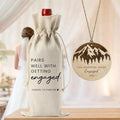 Engaged Gifts Engagement Gifts for Couples Her, Engagement Party Decorations for Women Couple Bride Our Adventure Awaits Engaged Wine Bag Acrylic Ornament 2026