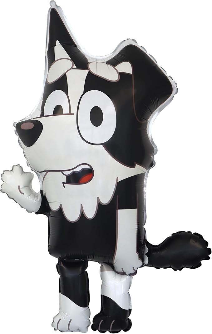 Toyland® Pack Of 3 Bluey Character Foil Balloons - 35" Mackenzie, 36" Coco & 31" Indy - Kids Party Decorations