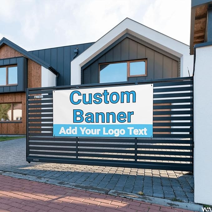 Custom Banners Personalized Banner Signs Add Your Text Photo for Party Birthday Graduation Wedding Event Decoration 35×71 Inches