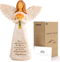 Retirement Gift for Woman, Happy Retirement Gift for Woman, 5.5” Angel Figurine for Retirement Party Decorations, Retired Gifts for Coworkers Friends