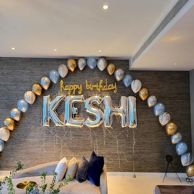 Silver Letter G Balloons 40 inch Large Alphabet G Balloons Silver Helium Foil Letter Balloon Banner for Birthday Party Anniversary Wedding Decoration