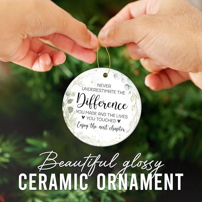 HEXMOZ Retirement Ornament 2026 - Retirement Gifts for Women, Men 2026 - Retired Gifts for Coworker, Boss, Teacher, Nurse - Retired Christmas Ornament - Christmas Decoration
