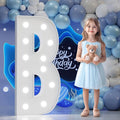Big Marquee Light-up Letter Decorations: 4 Feet Tall Large Letters B Marry Me Proposal Baby Shower Alphabet 4FT Sign Graduation Party Wedding Engagement Anniversary HOCO Decor Mosaic Balloon