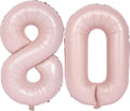 40 In Matte Pink Number Balloons Helium Foil Mylar Balloon Birthday Party banquet Decoration Digital 80