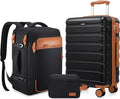 Luggage Sets 3 Piece, 20 Inch Hardshell Carry On Luggage 22x14x9 Airline Approved, Suitcase with TSA Locks & YKK Zippers, Carry On Suitcase with Wheels for Men & Women Travel