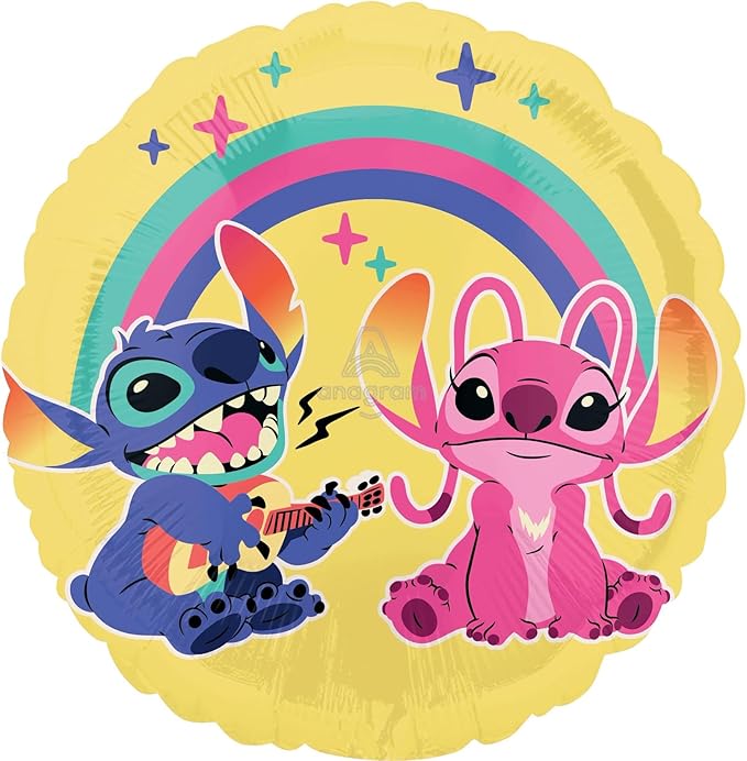 Anagram Stitch Girl Theme 6th Birthday Party Foil and Latex Balloon Decorations