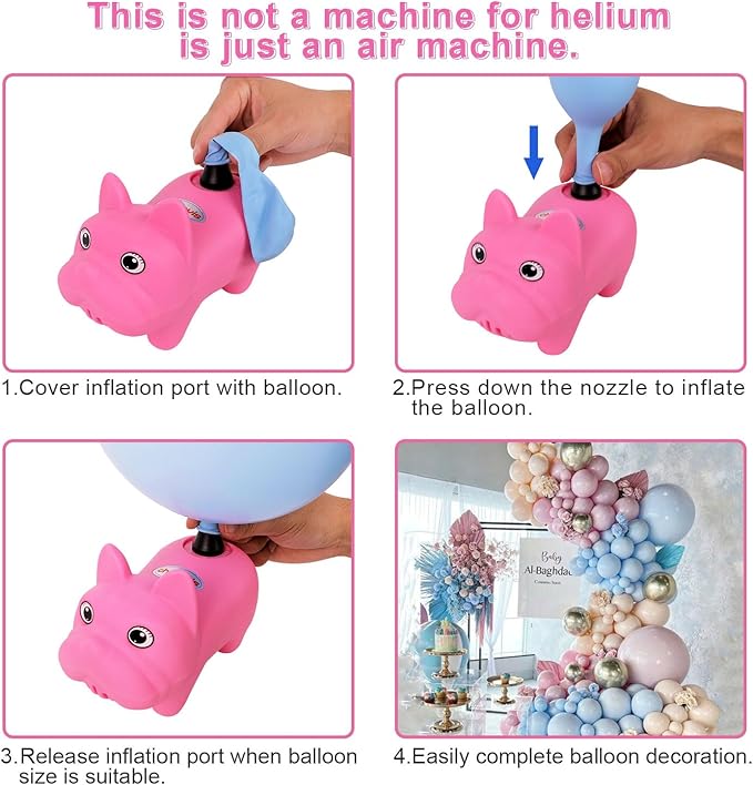 Chamvis Balloon Arch Kit with Electric Balloon Pump, Adjustable Balloon Arch Stand Frame Garden Arbors: for Wedding Baby Shower Birthday Party