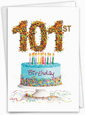 NobleWorks - Milestone Birthday Greeting Card with Envelope (4.63 x 6.75 Inch) - Big Day 101 C2764MBG