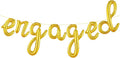KatchOn, Gold Engaged Balloons Letters - 16 Inch | Balloons for Engagement Decorations | Engaged Banner for Bachelorette Party Decorations