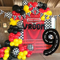 134pcs Race Car Balloon Party Supplies Decorations for Boys - Racing Theme Happy Birthday Racecar Number Balloons Garland Kit With Arch (9)