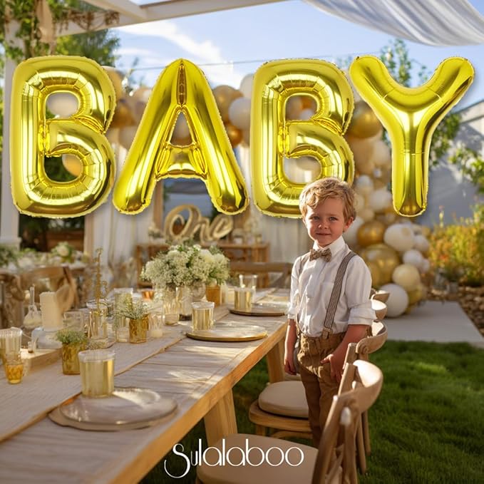 40Inch Gold Letter G Balloon Foil Helium Letter Balloons A-Z Giant Large Mylar Big Party Balloon for Birthday Party Decorations