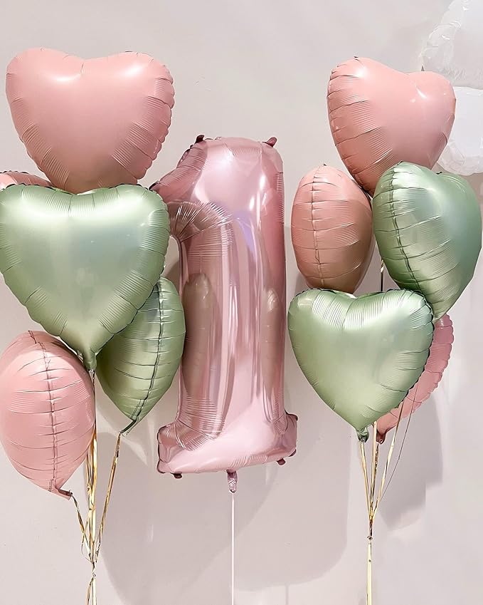 Pink Heart Shaped balloons Pack of 12,18 Inch Love Valentine Balloons Heart Romantic Balloons For Valentines Day Propose Marriage Wedding Bridal Shower Engagement Party Decorations