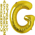40 Inch Gold Letter G Balloons, DIY Phrase Foil Alphabet Letter G Balloons DIY Word G Banner for Birthday Anniversary Celebration Graduation Party Supplies Decoration