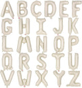 26 Pcs Cream Letter Balloons,16 Inch Foil Alphabet Letter Balloons,Letter A-Z Balloon Banner Custom Phrase Balloon for Birthday Party Wedding Anniversary Decoration (Cream 26pcs)