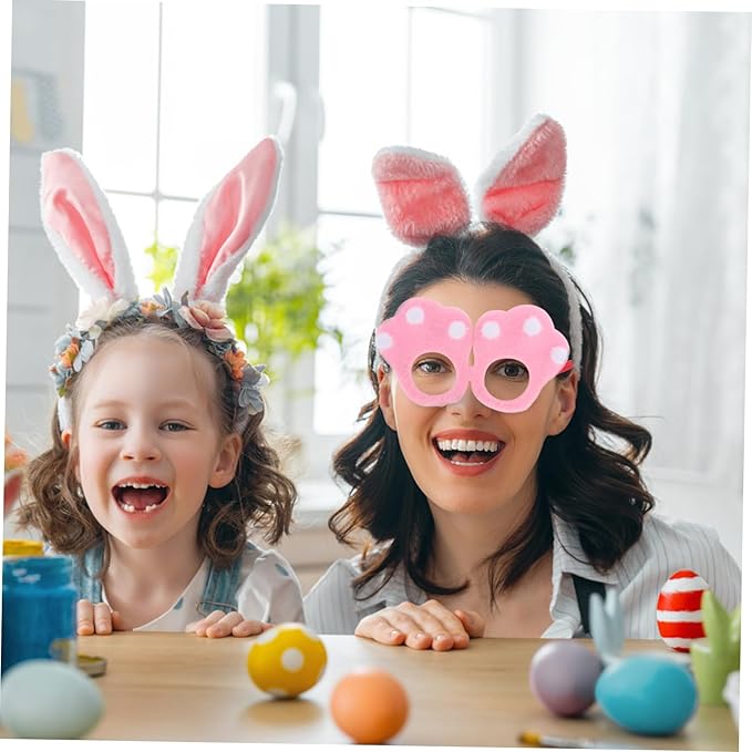 Easter Bunny Paw Glasses Fun Decorative Frames for Boys and Girls for Easter Parties Photo Booth Props and Festive Celebrations Comfortable and Multiuse Design