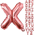 Lovoir 40 Inch Large Rose Gold Letter X Balloons Big Size Jumbo Mylar Foil Helium Balloon for Birthday Party Celebration Decorations Alphabet Rose Gold X