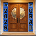 2026 Graduation Decorations,Congrats Grad Banner Backdrop for Class of 2026 Decorations- Blue Graduation Party Decorations