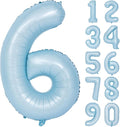 40 In Matte Blue Number Balloons Helium Foil Mylar Balloon Birthday Party banquet Decoration Digital 6