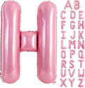 TONIFUL 40 Inch Large Pink Letter H Balloons Giant Foil Mylar Alphabet Balloon for Birthday Party Anniversary Baby Shower Wedding Supplies Decorations