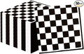 50PCS Checkered Flag Napkins, Disposable Black and White Race Car Birthday Napkins Racing Theme Party Supplies for Baby Shower, Kids, Men Decorations