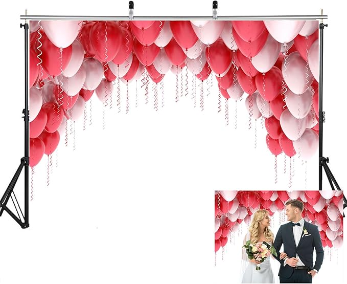10x8ft Balloon Backdrop, Suitable for Birthday Parties, Baby Showers, Team Gatherings, and Family Gatherings and Photography Background Cloth