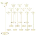 Rtteri 12 Pcs 2026 Grad Cap Graduation Picture Display 8.7 Inch Large Gold Photo Holders for Centerpieces Graduation Table Number Holders Card Stands for Class of 2026 Grad Party Supplies